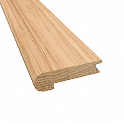 Prefinished Rustic Hickory Hardwood 9/16 in thick x 2.75 in wide x 78 in Length Stair Nose